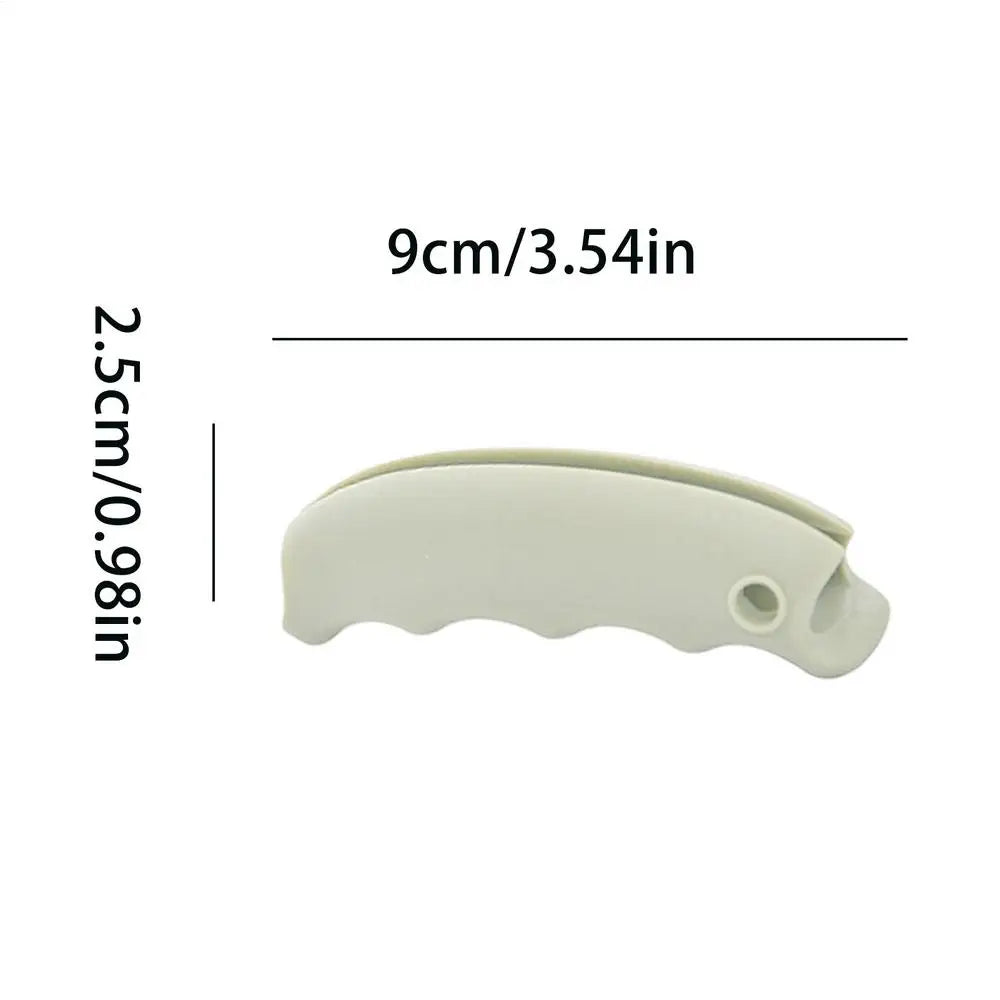 Silicone Ergonomic Bag Carrier Anti Slip Hand Grip Shopping Handle Zpaxo Red