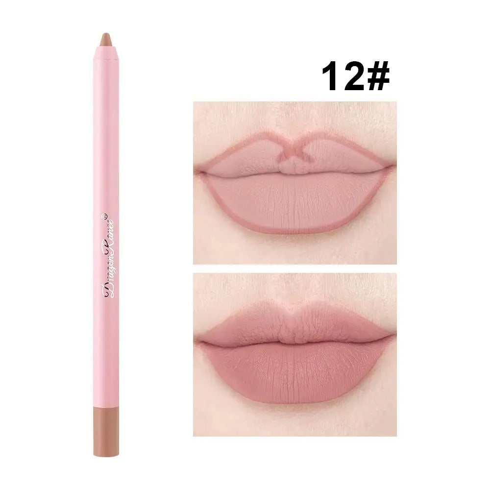 New Waterproof Lipliner Pencil Velvet Matte Lip Liner Natural Outline Lip Contour Line Lipliner Pen Zpaxo 12
