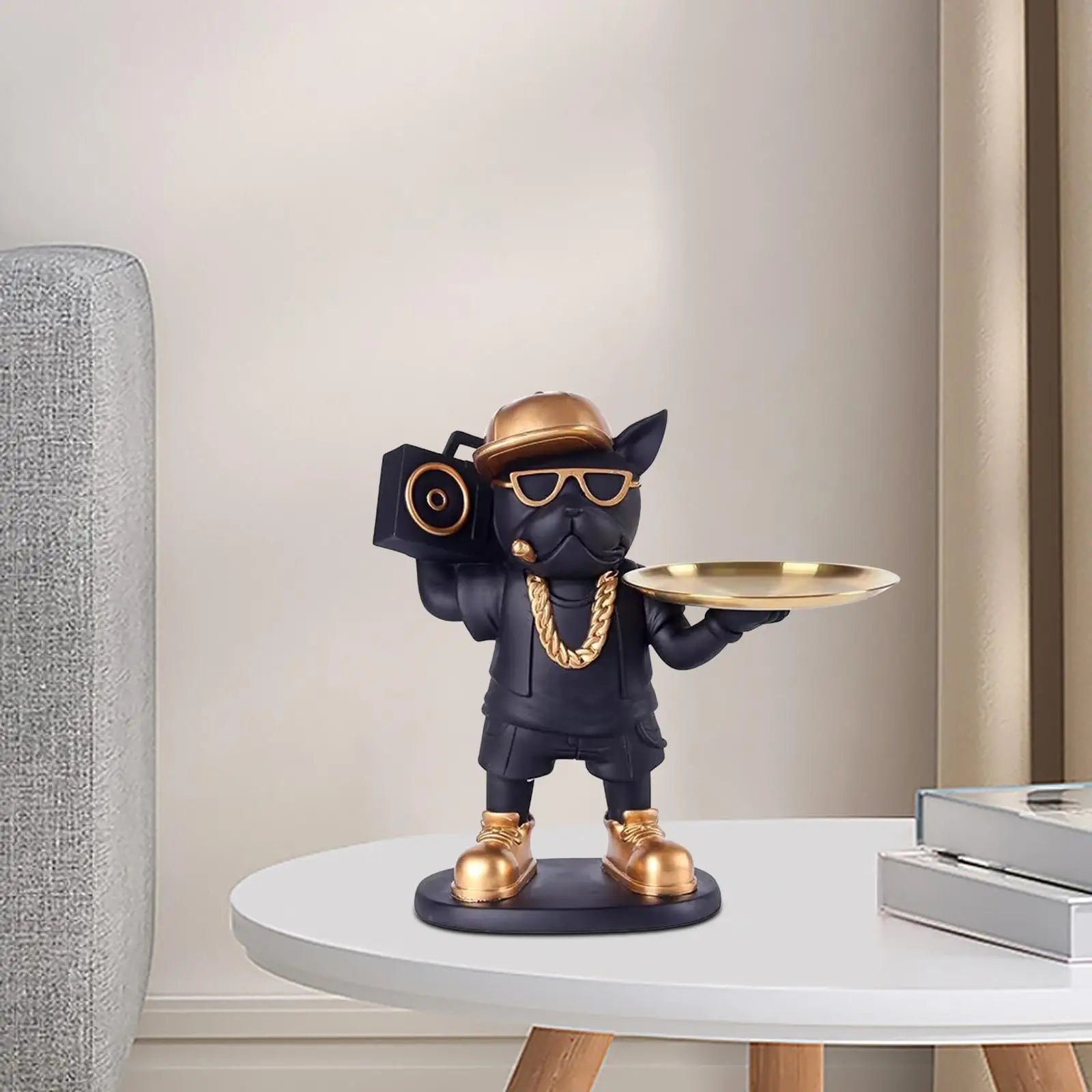 Jewelry Trinket Tray Candy Desktop Animal Figurine Dog Statue Storage Box for Entrance Living Room Countertop Cabinet Office Zpaxo Default Title