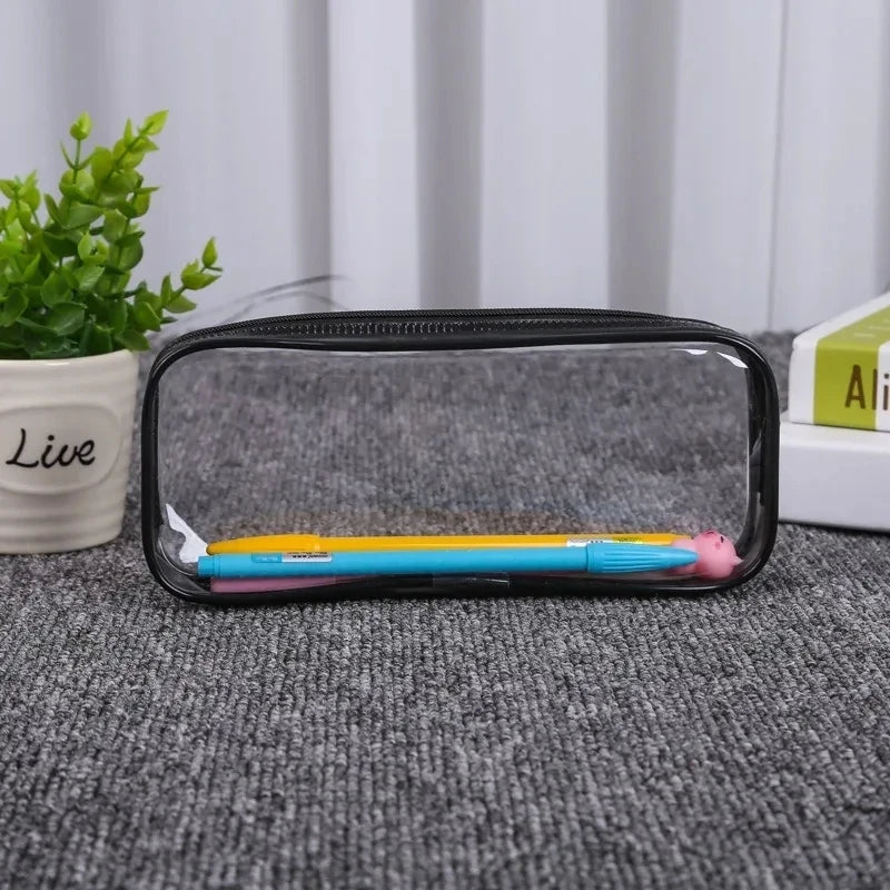 Transparent Waterproof Pencil Case – Large Capacity Organizer Pencil Pouch Organizer Zpaxo