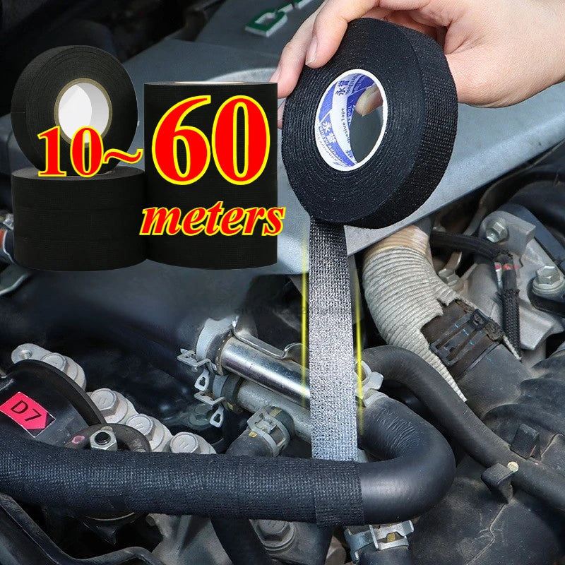 Heat-resistant Flame Retardant Adhesive Cloth Tape For Car Home Cable Harness Wiring Loom Protection Insulation Tape Sticker Zpaxo