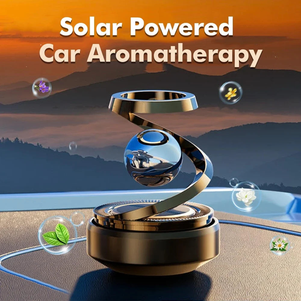 Solar Car Air Freshener Interstellar Levitation Rotating Auto Flavoring Car Perfume Deodorant Diffuser Interiors Accessories Zpaxo