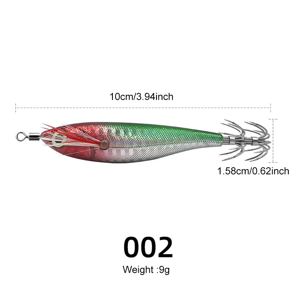 Luminous Fishing Bait Horizontal Bionic Shrimp Baits Wood Cuttlefish