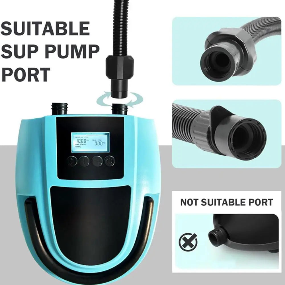 NEW 1set Paddle Board Pump Adapter Set 7 Nozzles SUP Air Pump Hose Extension Universal Inflatable Valve Connector for Boat Kayak Zpaxo