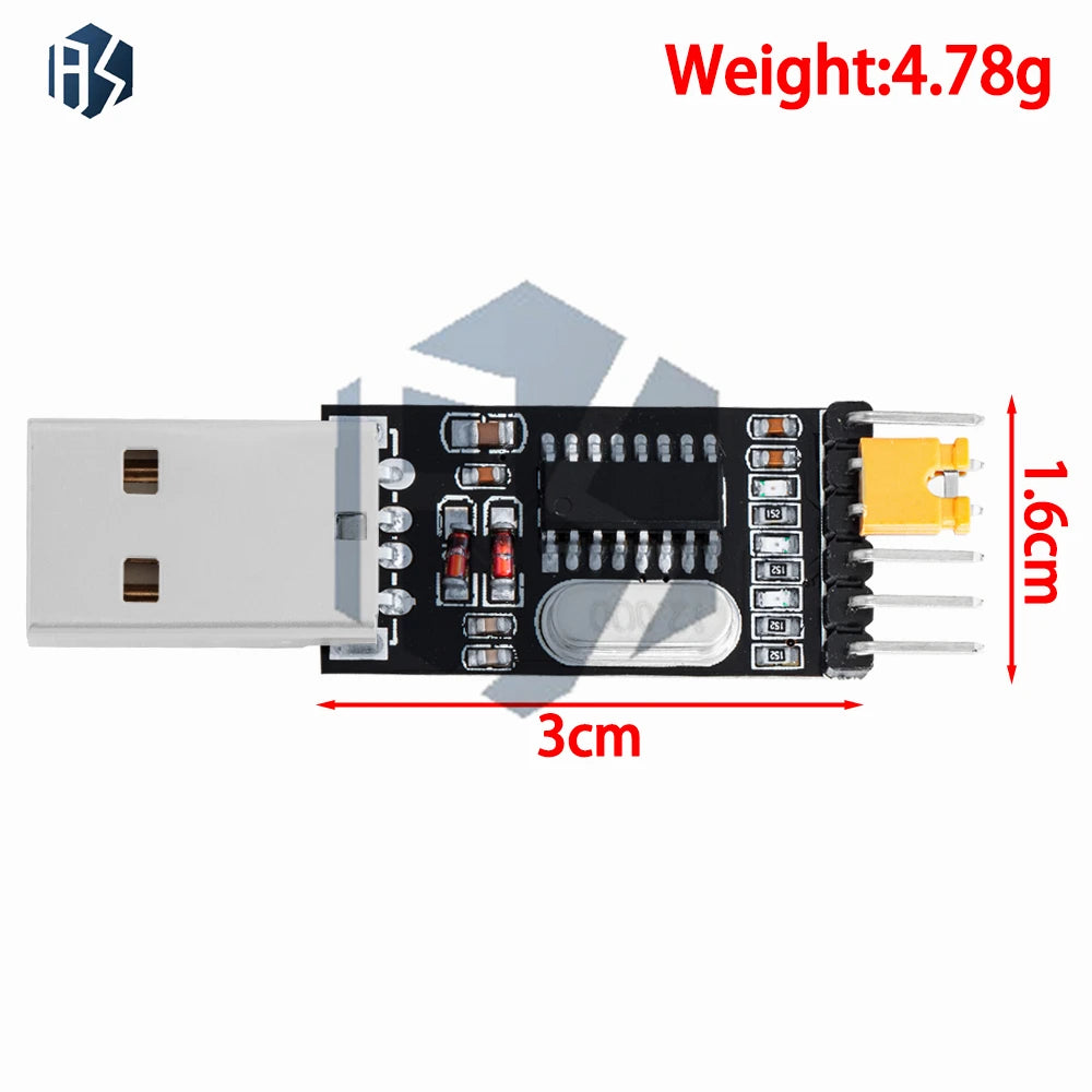 USB TTL Converter UART Module CH340G CH340 3 3V 5V Switch Zpaxo