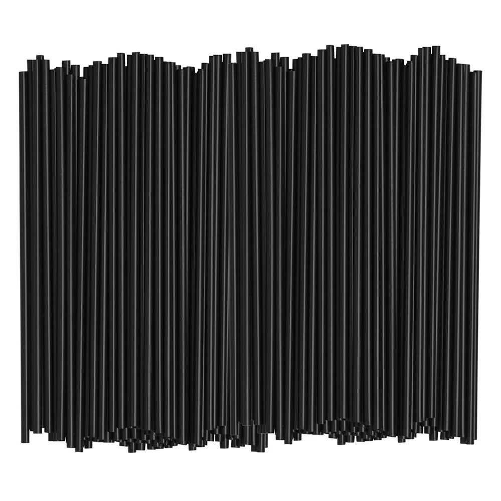 500Pcs Disposable Straws Black 13cm Plastic Coffee Cocktail Stirrers Straws Drink Tube Bar Party Accessories Zpaxo
