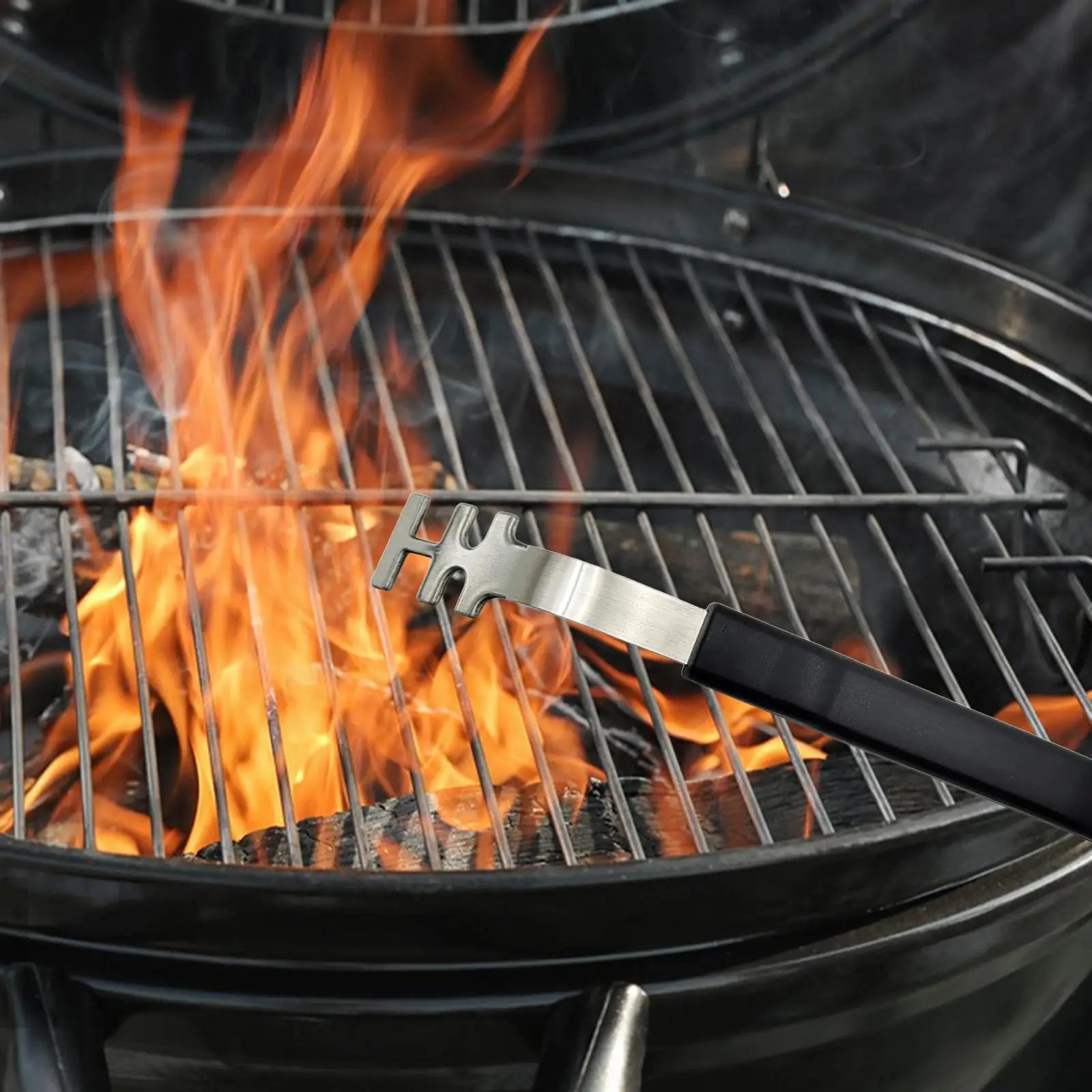 Stainless Steel Grill Grate Lifter – Anti-Scald BBQ Tool Grill Grate Lifter Zpaxo