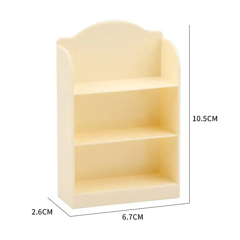 1 12 Dollhouse Miniature Supermarket Shelf Display Stand Storage Rack Zpaxo Beige
