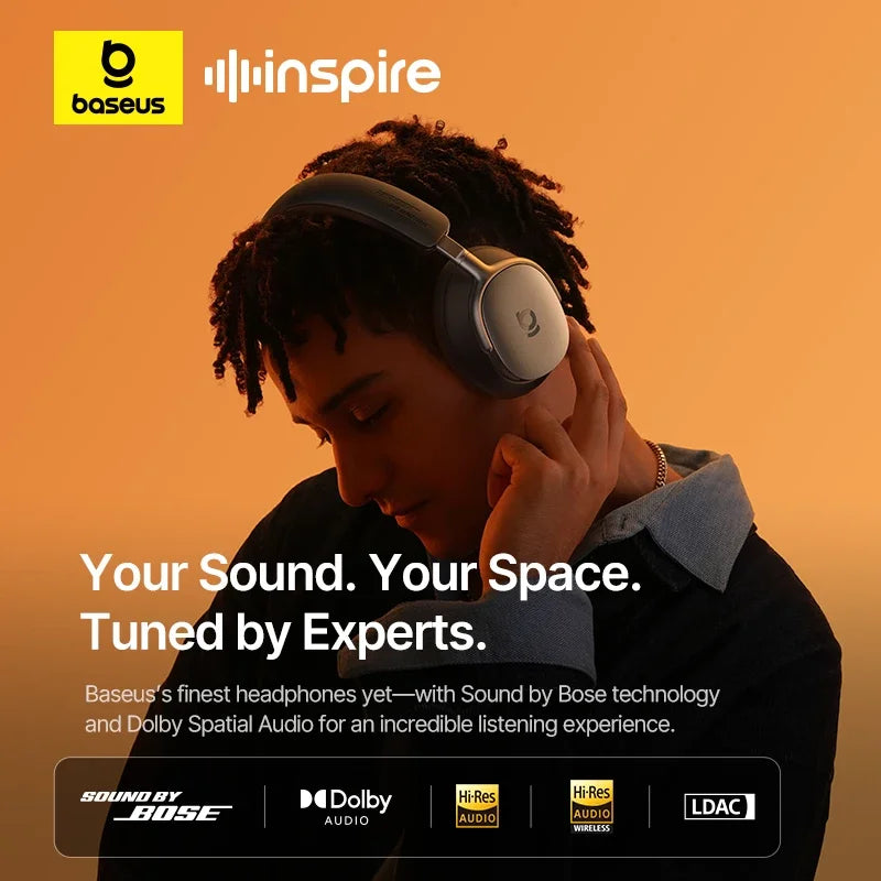 Baseus Inspire XH1 Sound Bose ANC Wireless Headphone Bluetooth 6 1