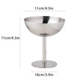 Ice Cream Bowl Stainless Steel Goblet Cup Fruit Plate Snack Dish
