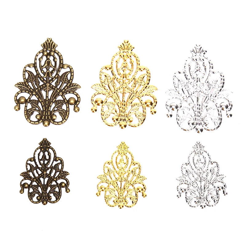 Wholesale Filigree Crafts Hollow Embellishments Findings Jewelry Zpaxo