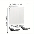 Sleek Stainless Steel Razor Rack Holder Punch-free Storage Plug Hook