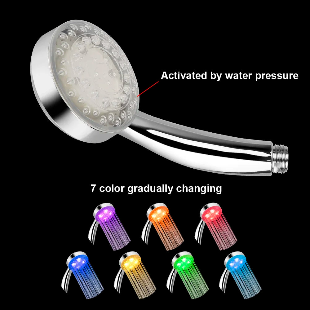 Ultra-quiet 3 Colors Temperature Sensor Rainfall Spray 7 Gradual