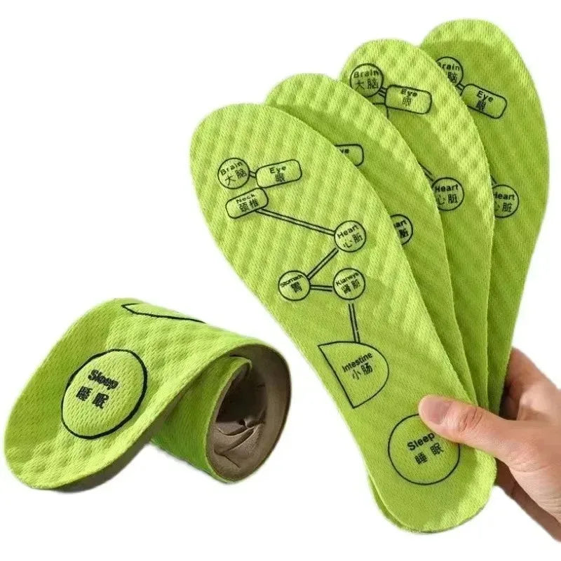 Acupressure Massage Insoles – Breathable & Deodorizing Shoe Pads