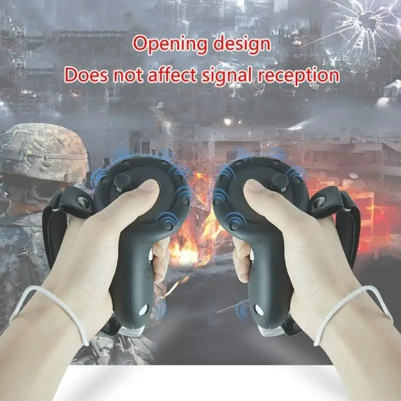 652F Non slip Grip and Easy Cleaning Protective Skin for MetaQuest 3 Controller Zpaxo