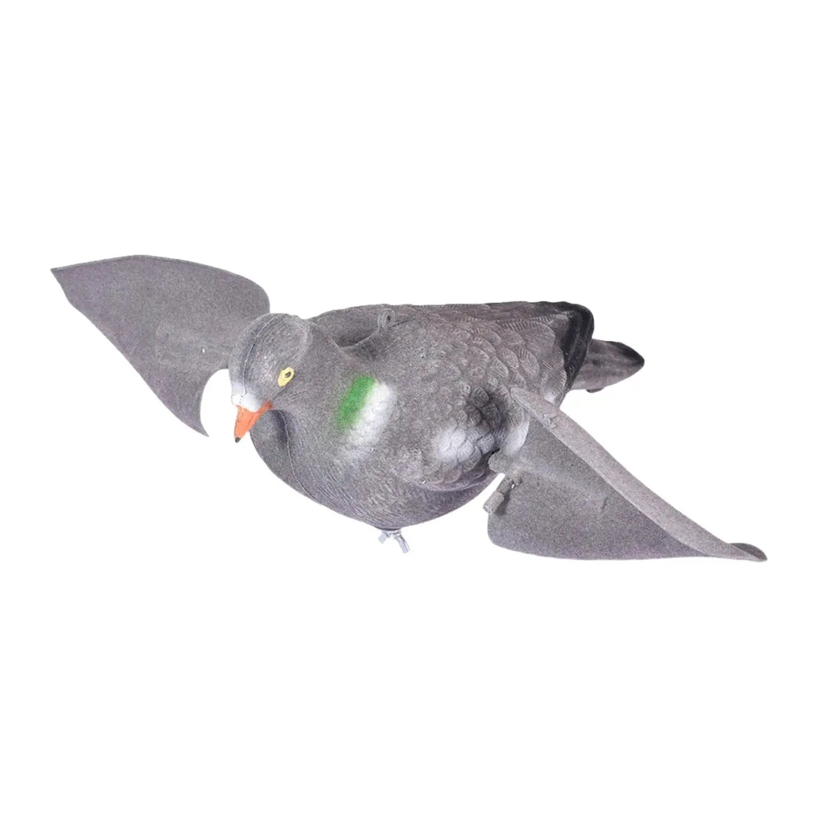 Artificial Pigeon Decoy – Rotating Wing Dove Figurine Decor Bird Decoy Figurine Zpaxo