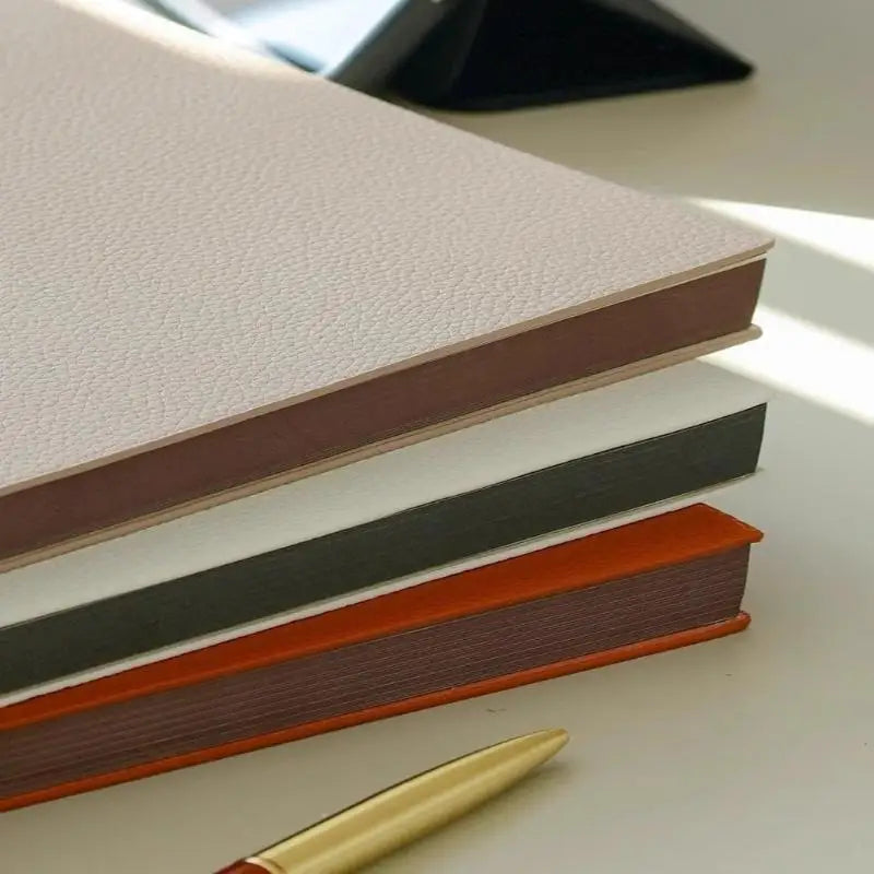 Leatherette Business Notebook A5 A6 B5 – Litchi Pattern Journal