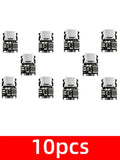 1 Mini Lithium Battery Charging Module 5V Output Boost 2a 18650 Zpaxo 10PCS