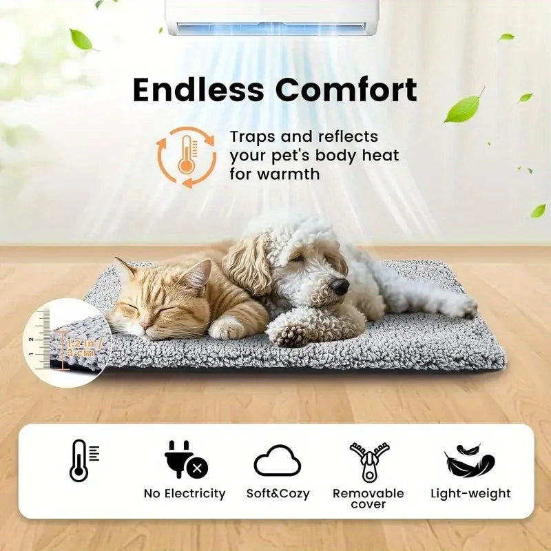 Winter Warming Pet Mattress Warm Cat Dog Pad Washable Non-slip Mat