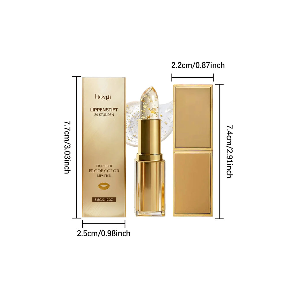 Hoygi Gold Foil Color Changing Lip Balm – Moisturizing Tint Color Changing Lip Balm Zpaxo