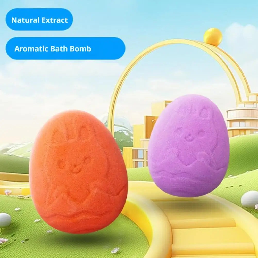 15Pcs/Set Easter Egg Bath Bombs With Surprise Bunny Toys Natural Essential Oil Infused Fizzy Bath Salt Balls For Children Bath Zpaxo