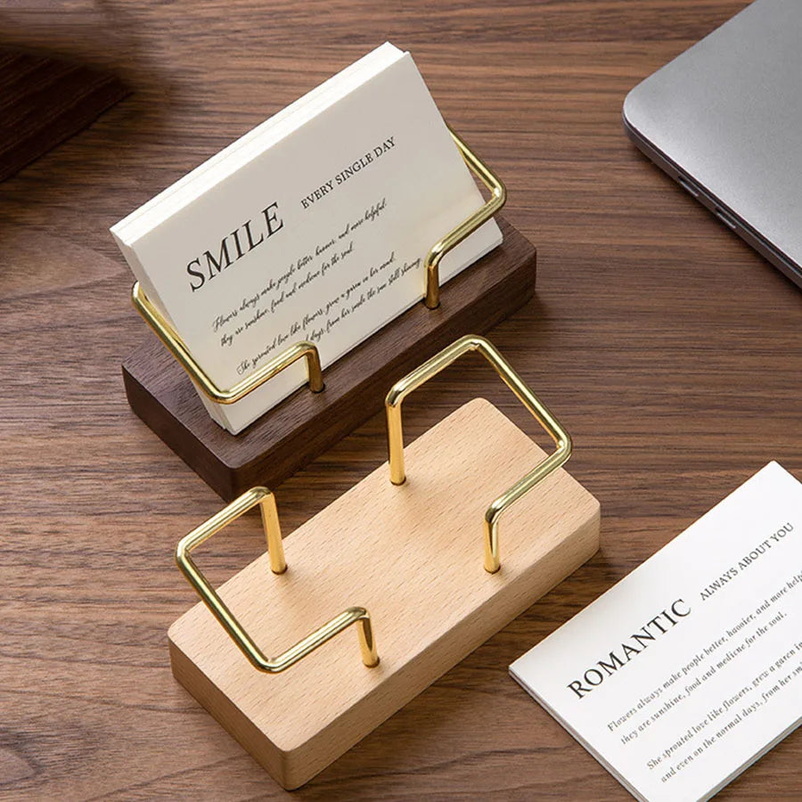 Premium Business Card Holder Desk Organizer Holds Multiple Cards Zpaxo