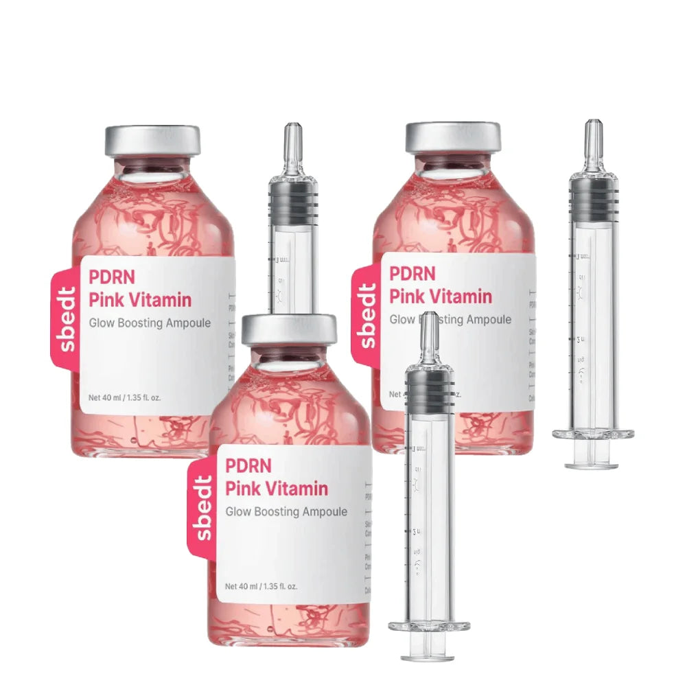 Collagen Peptide Pink PDRN Vitamin Brightening Essence Ampoule Set Brightening Face Serum Zpaxo D