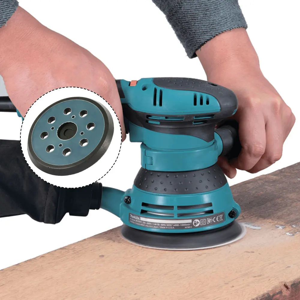 125mm Sanding Backing Pad Electric Tools 5 Inch 8 Holes Backup Stick Polishing Machine Sander Disk Discs Porter Pad Hook Loop Zpaxo Default Title