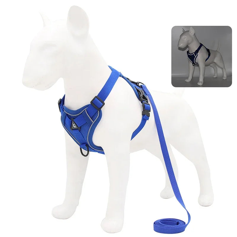 No Pull Dog Harness Leash Adjustable Pet Vest Small Dogs Cats