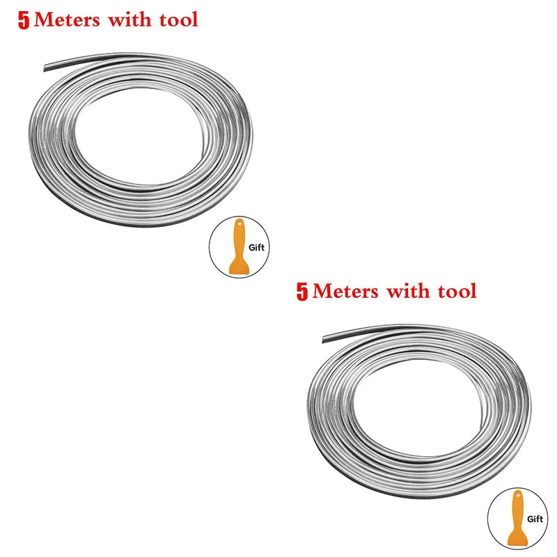 5M Flexible Car Interior Trim Strips – Dashboard & Door Moulding
