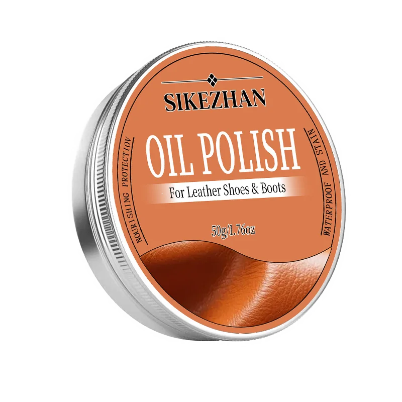 Finest Leather Shoe Polish Oil – Premium Shoe Care Cream for Leather Shoes and Boots, Nourish Restore Shine Waterproof & Protect Zpaxo 50g