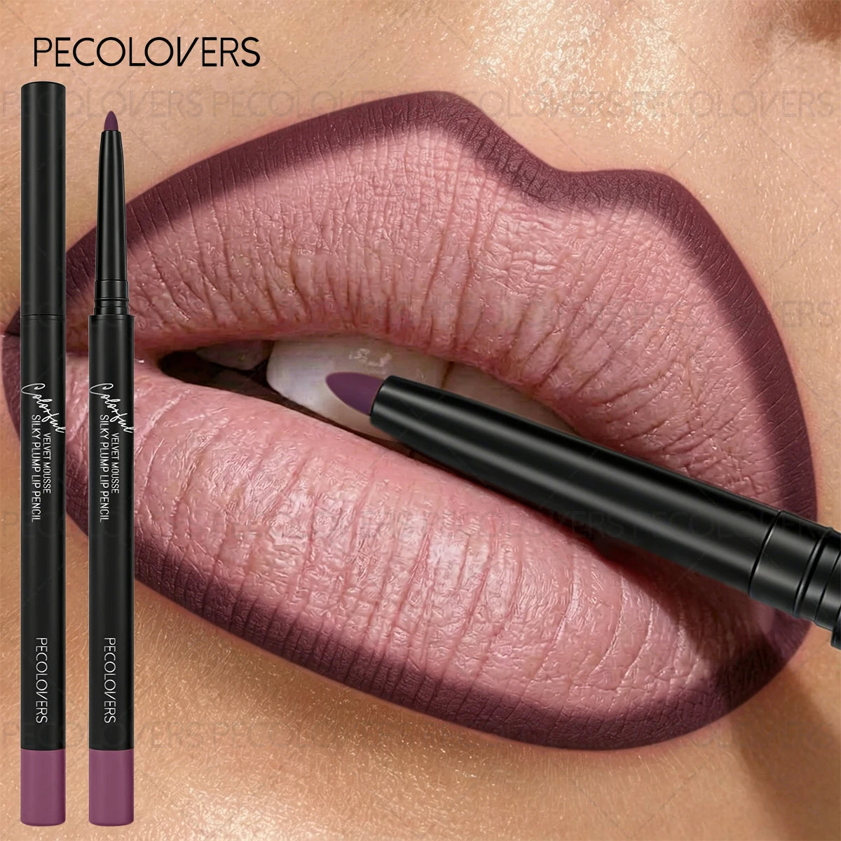 Matte Lip Liner Pencil Sweat Resistant Outline Portable Travel Dating Zpaxo