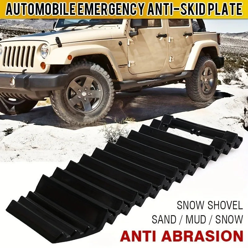Universal Anti-skid Emergency Traction Mat Car Wheels Durable Plastic