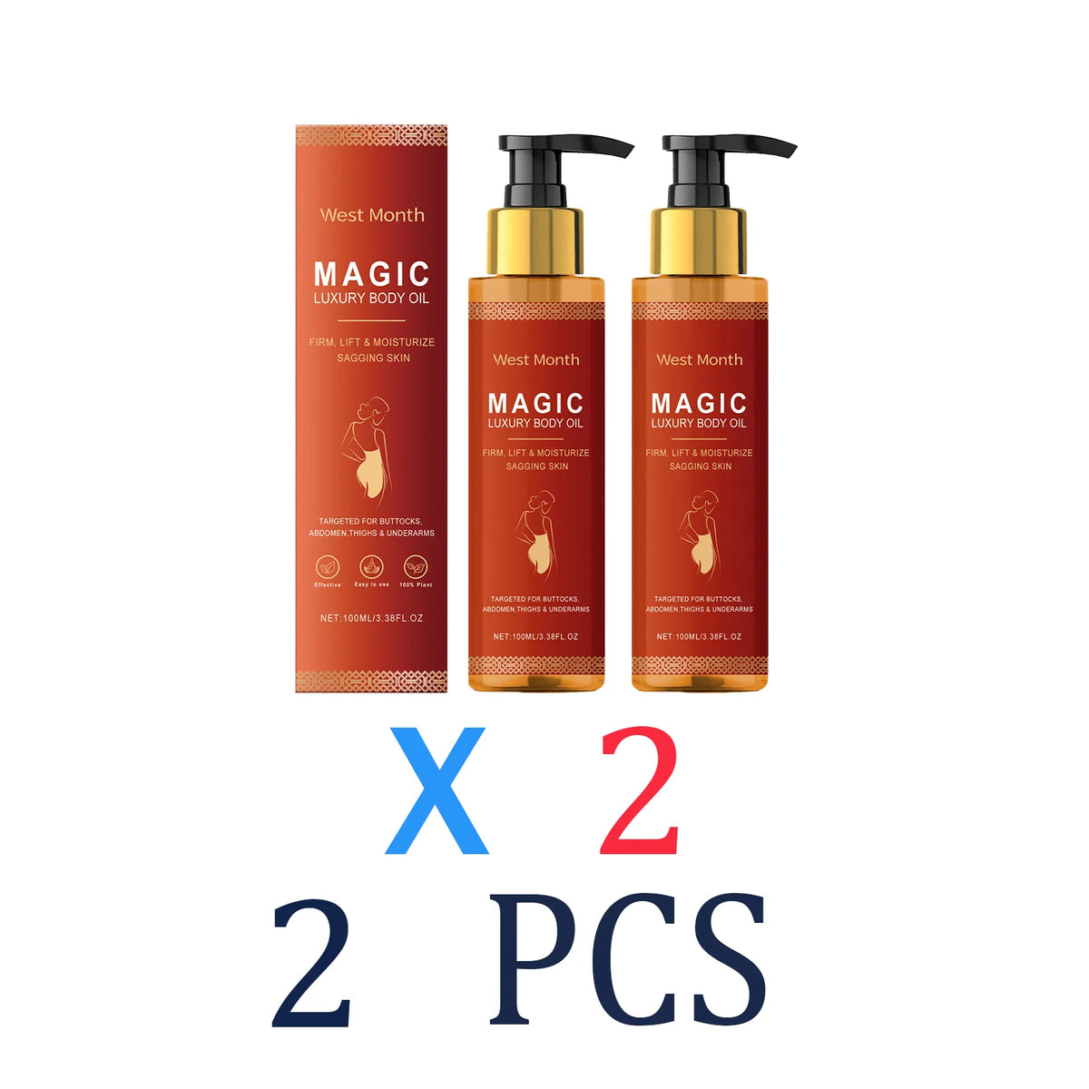 1/2/3/4/5/6/7/8/10Pcs Collagen Body Oil Long Lasting Moisturization Stabilizing Restoring Flaky Skin Care Barrier Protection Oil Zpaxo 2 Pcs
