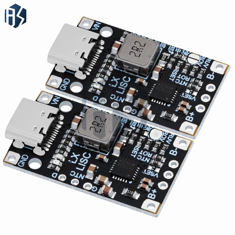 Type-c USB 2S 3S BMS Module 15W 8 4V 12 6V 1 5A Li-battery Charger Zpaxo