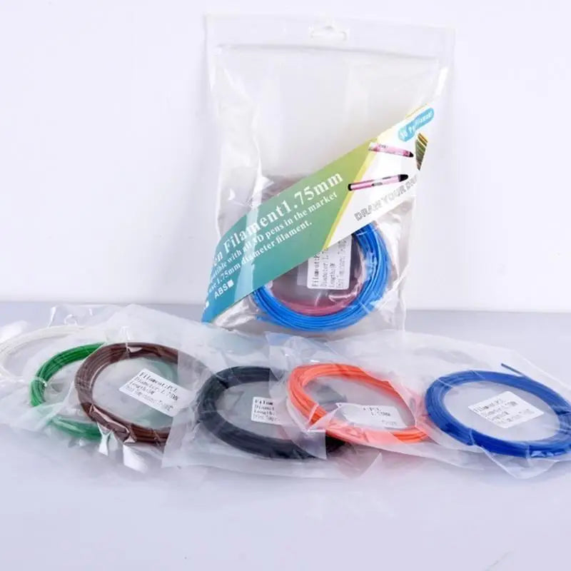 652F 20 Colors 3D Pen Filament 1.75mm PCL Each Color 16.4 Feet 3D Pen Filament Zpaxo