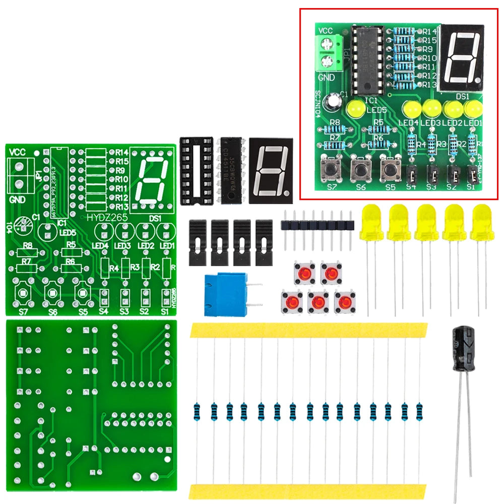 Electronics Assembly Soldering Training Modular SMD Through-hole Zpaxo 1 set