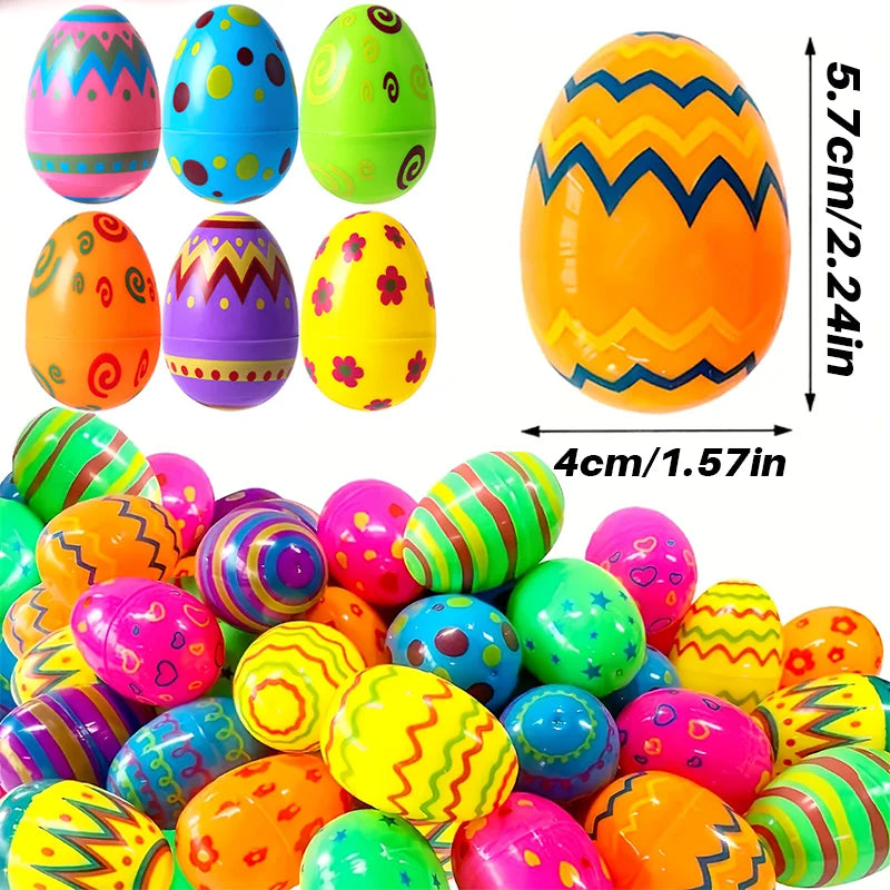 12 Golden Easter Eggs Plastic Empty Egg Party Yard Game Prizes