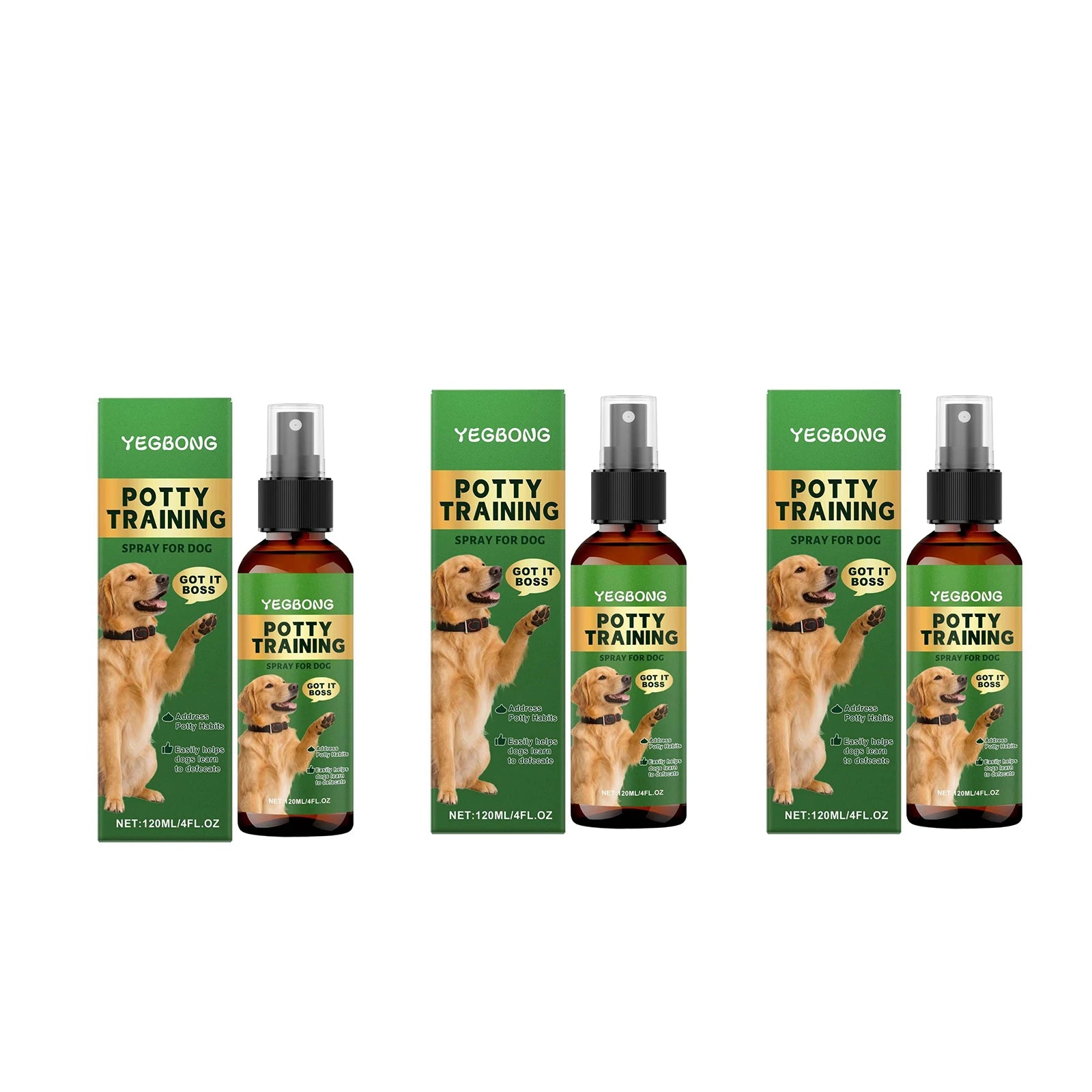 YEGBONG Pet Potty Training Spray – Dog & Cat Toilet Attractant Pet Training Spray Zpaxo 360ml boxed