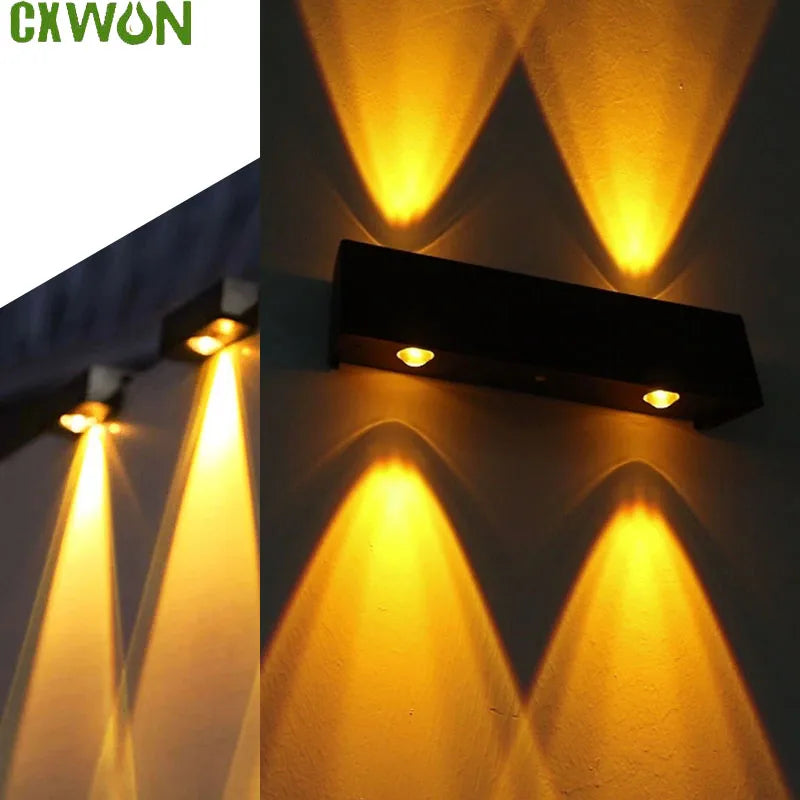 Newest Solar LED Lights Design Wall Washer Light Outdoor Lamp Yellow Zpaxo