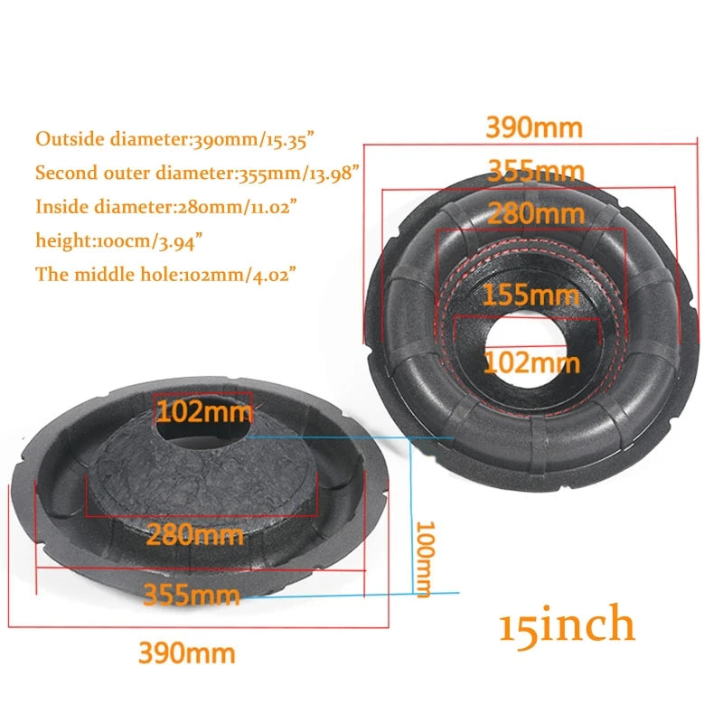 8 10 12 Soft Cone Big Surround Speaker Voice Coil Enhance Car Stereo