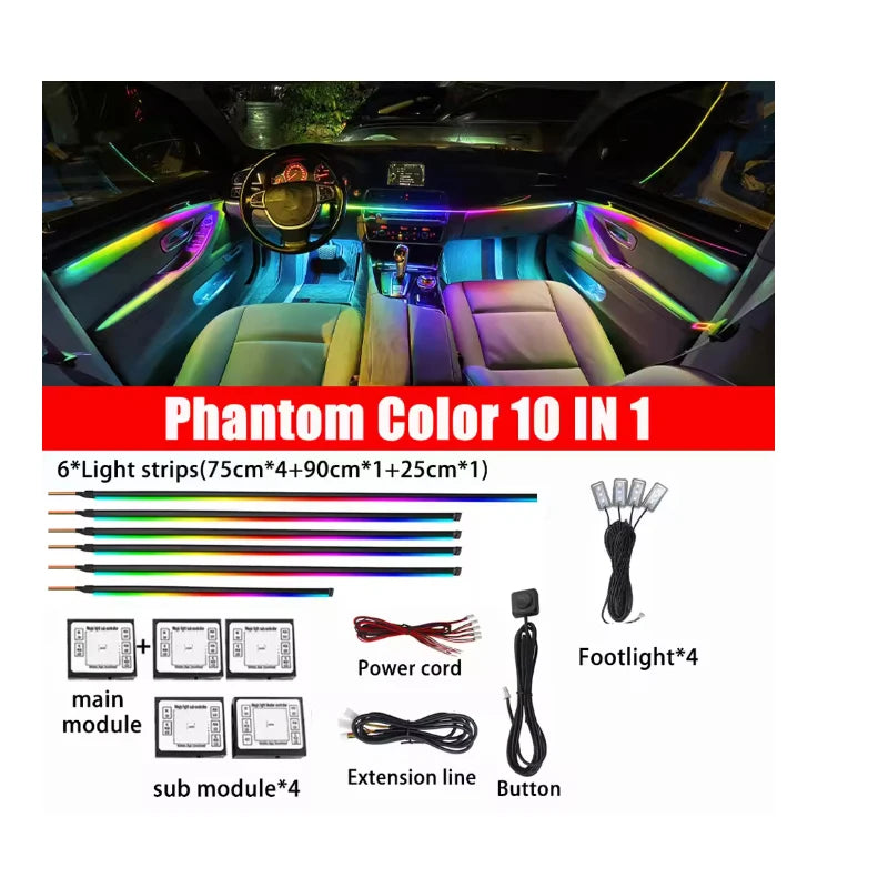 LED Symphony RGB Ambient Light Acrylic Strip Indoor Atmosphere APP