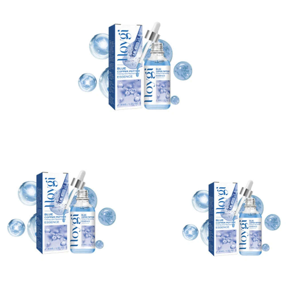 Blue Copper Peptide Anti-Aging Serum – Firming & Brightening Face Serum Zpaxo 3pcs