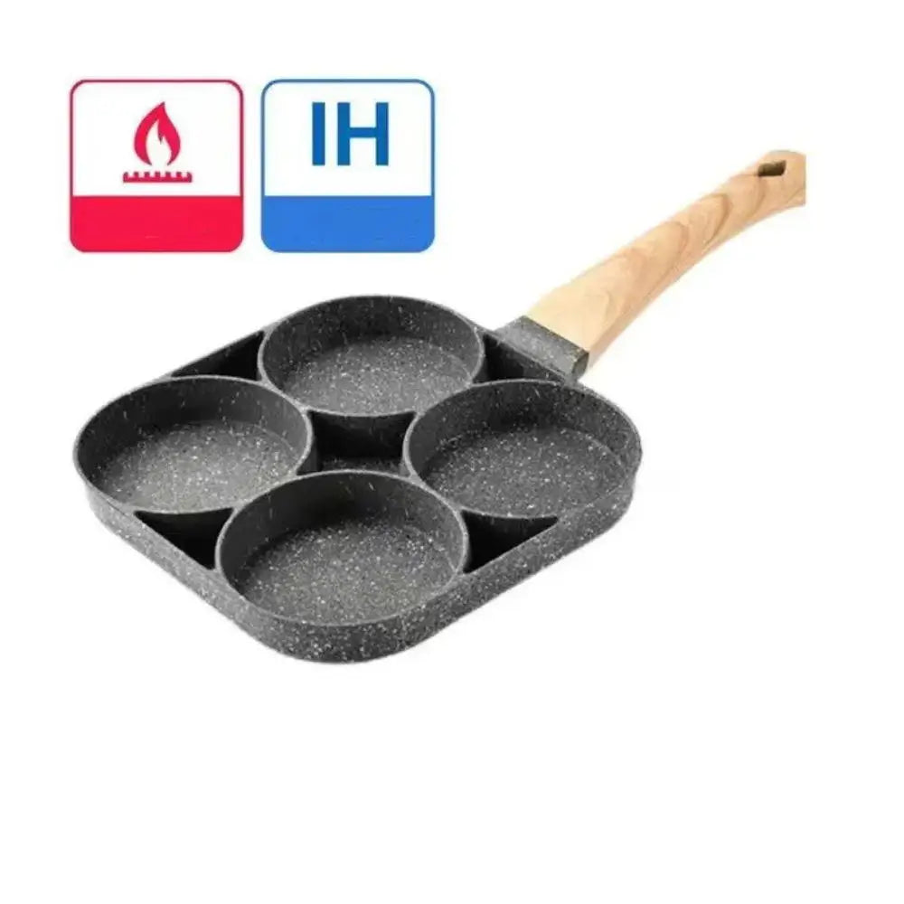 4 Hole Thickened Nonstick Egg Omelette Grilled Steak Cooking Pan Hamburger Bread Breakfast Maker Induction Cookware Omelet Pan Zpaxo 1