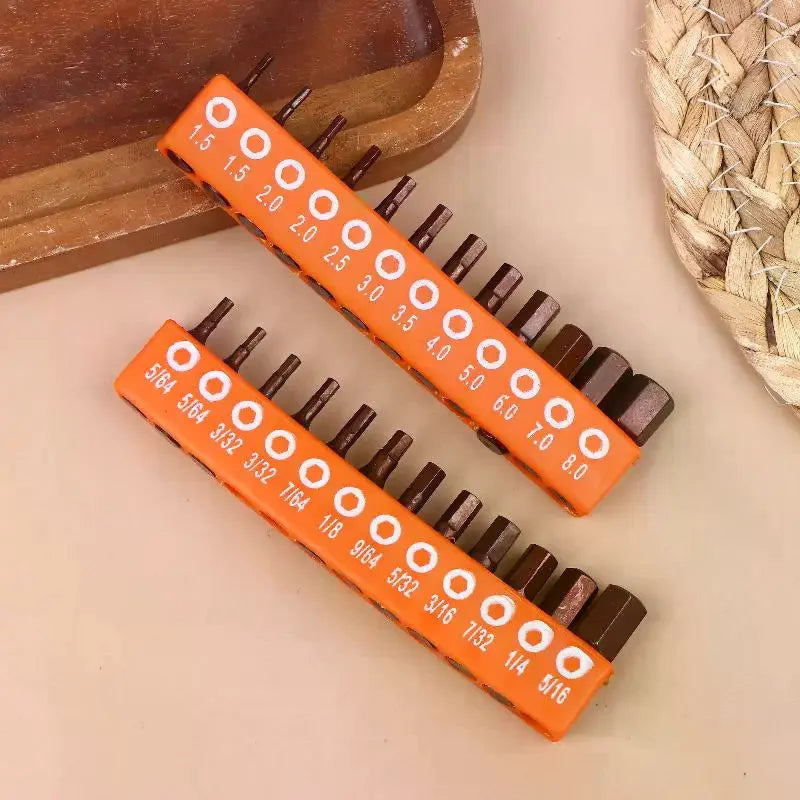 12 24 Hexagonal Screwdriver Bit Hex Shank Magnetic Safety Storage Zpaxo