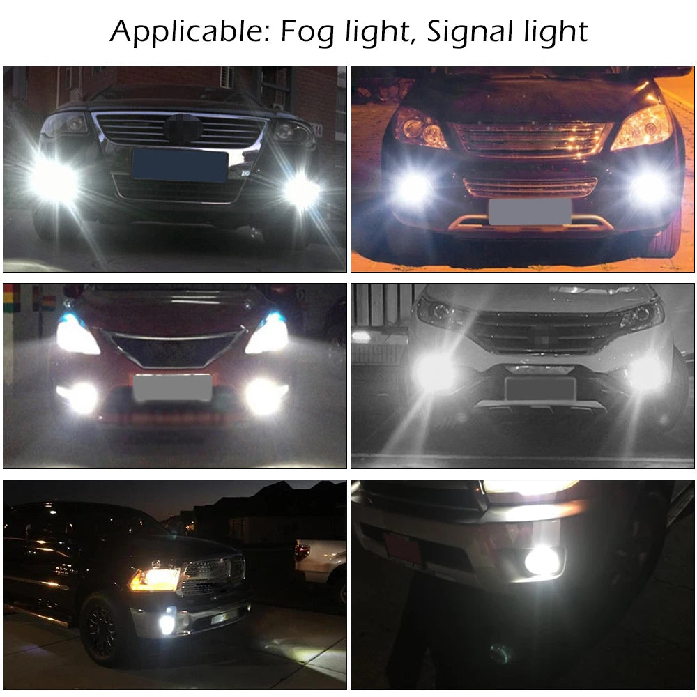 2pcs H7 Fog Lights LED Headlight Bulb Lamp 6000K Super Bright Car Running Light Headlamp Vehicle Accessories 100W Headlight Bulb Zpaxo