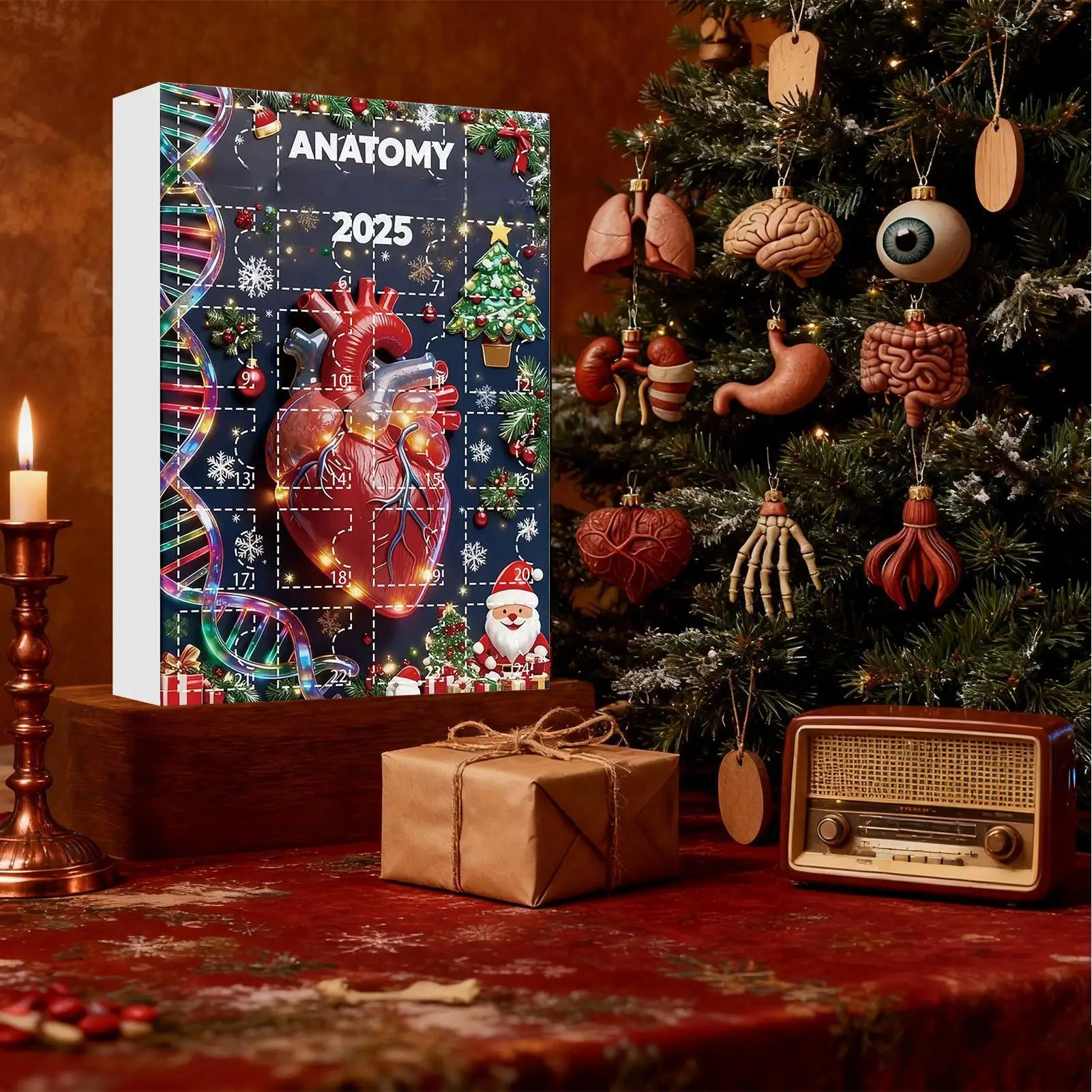 2025 Science Theme Advent Calendar 24 Days Countdown Decorations