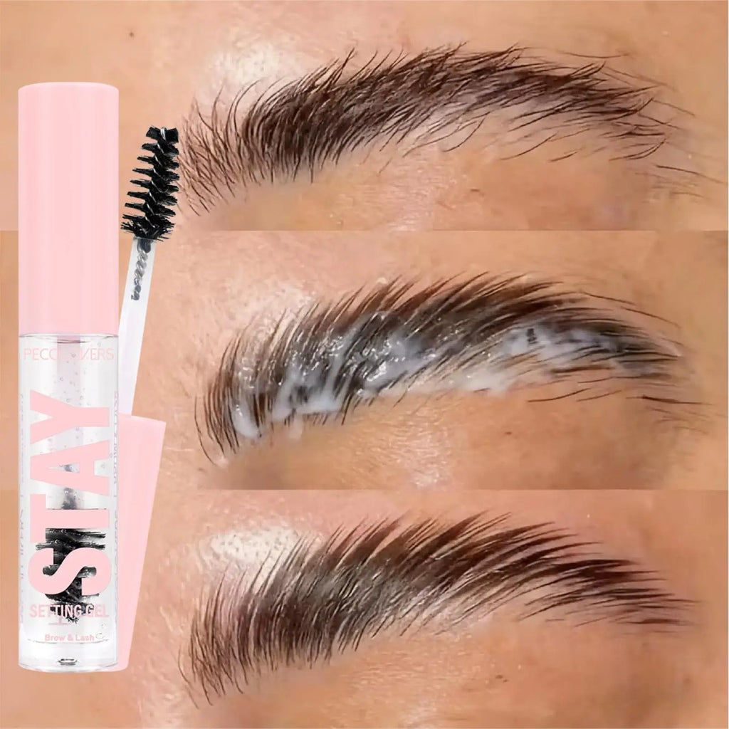 1PC Long-Lasting 3D Natural Eyebrow Styling Gel -with Brush, Transparent Texture,Enhancer Brow Shades, Natural Looking Brows, Zpaxo
