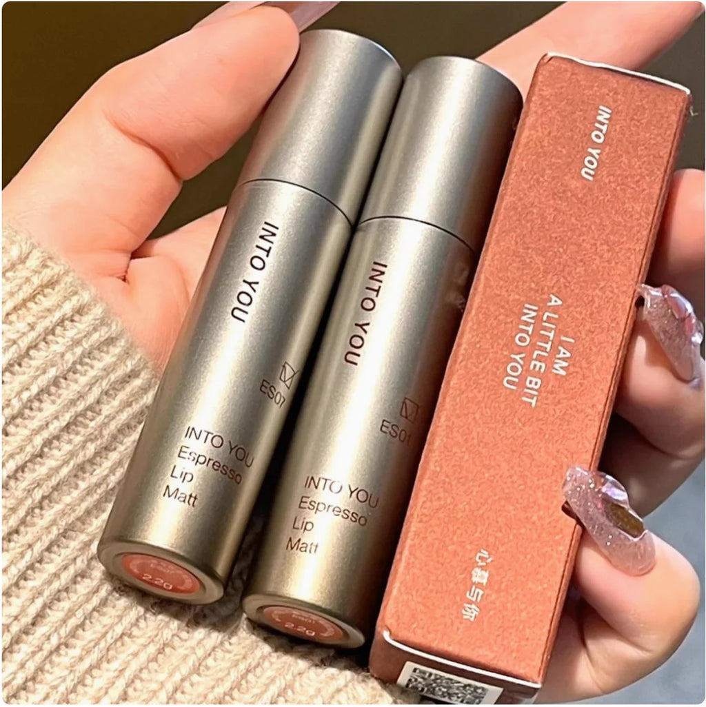 Into You Espresso Lip Tint Matte Rich Velvet Lipgloss Intoyou Zpaxo