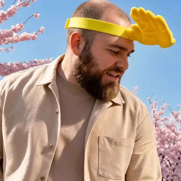 New product palm sun hat funny sun hat palm sun hat integrated installation - adjustable size Zpaxo